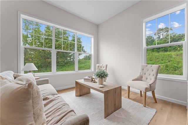2219 Lebanon Dr, Elizabeth Twp/Boro, PA 15135 - living area featuring light wood-style flooring and baseboards