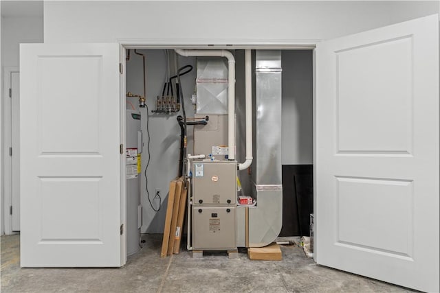2219 Lebanon Dr, Elizabeth Twp/Boro, PA 15135 - utility room with heating unit and electric water heater