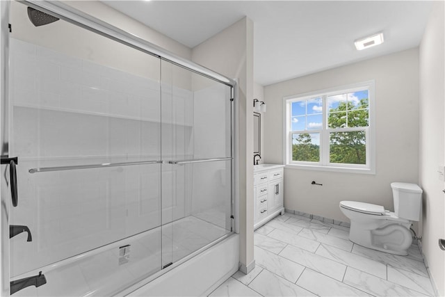 2219 Lebanon Dr, Elizabeth Twp/Boro, PA 15135 - full bath featuring marble finish floors and combined bath / shower with glass door