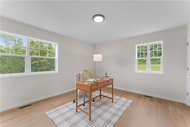 2219 Lebanon Dr, Elizabeth Twp/Boro, PA 15135 - office area featuring healthy amount of natural light and light wood finished floors