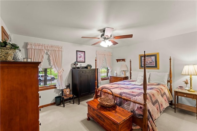 44 Stonehenge Dr, South Strabane, PA 15301 - bedroom with light carpet, multiple windows, and a ceiling fan