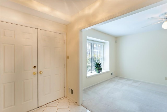 103 Boxwood Ct, Peters Twp, PA 15317 - entryway with ceiling fan and light colored carpet