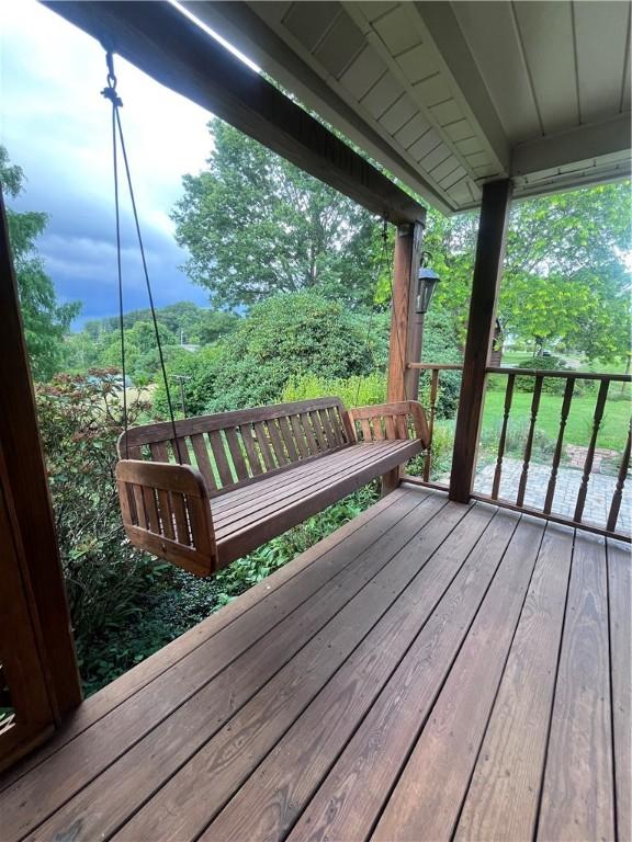423 Bonniebrook Rd, Summit Twp, PA 16002 - view of wooden deck