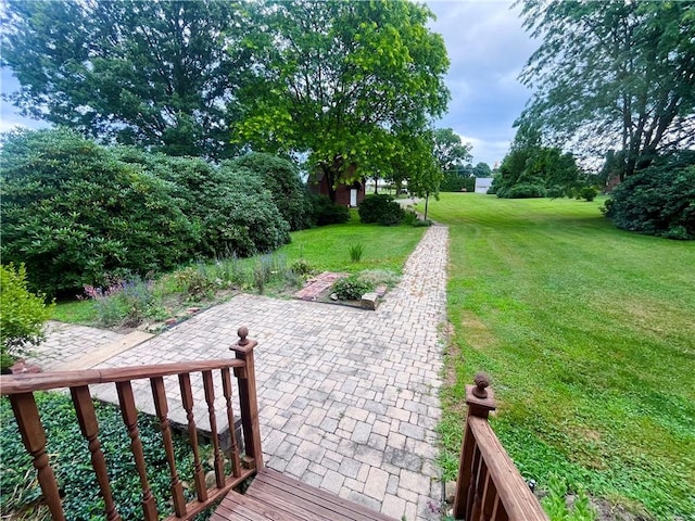 423 Bonniebrook Rd, Summit Twp, PA 16002 - view of grassy yard with a patio