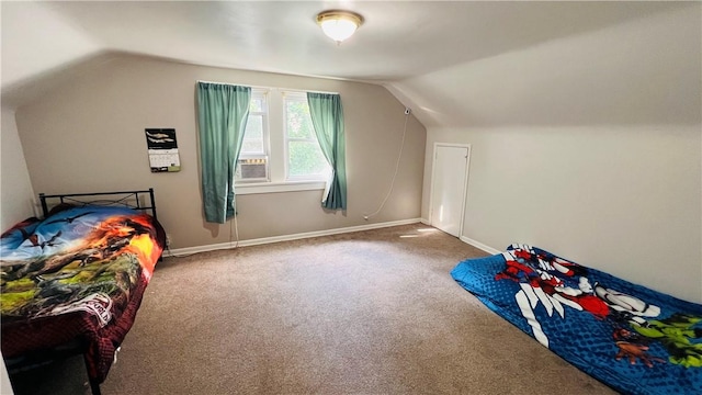 324 Paul Dr, Lower Burrell, PA 15068 - carpeted bedroom featuring vaulted ceiling