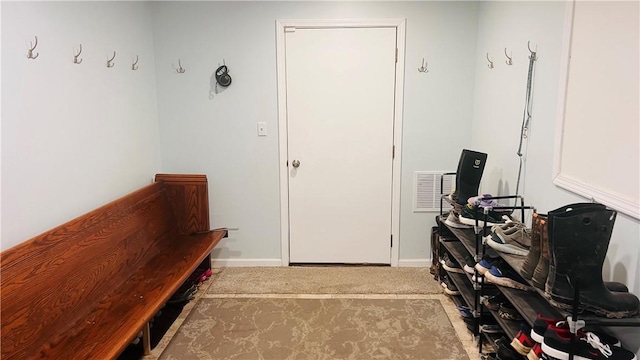 324 Paul Dr, Lower Burrell, PA 15068 - mudroom with carpet floors and baseboards