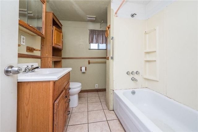 1115 Fairdale St, Sheraden, PA 15204 - bathroom with vanity, tile patterned flooring, and tub / shower combination