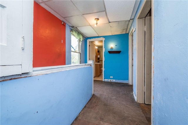 1115 Fairdale St, Sheraden, PA 15204 - corridor featuring a drop ceiling
