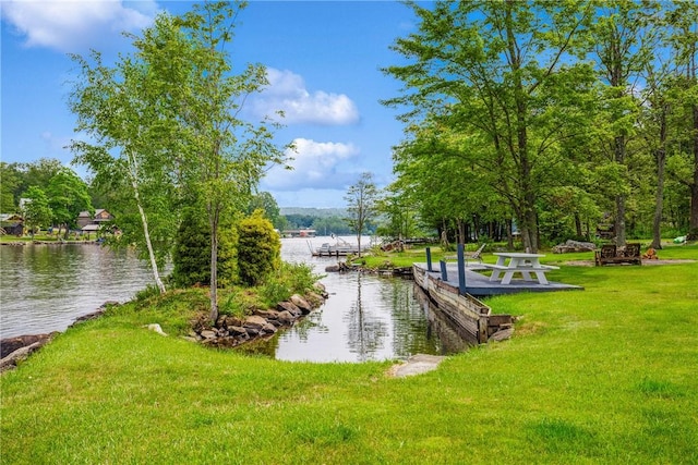 604 Lake Shore Rd, Lake Stonycreek, PA 15541 - view of property's community with a lawn and a water view