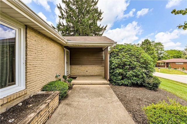127 Mount Odin Dr, Hempfield Twp, PA 15601 - property entrance featuring brick siding
