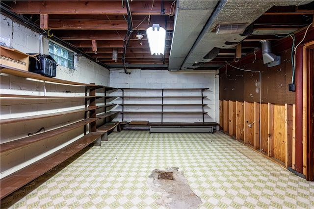 127 Mount Odin Dr, Hempfield Twp, PA 15601 - unfinished below grade area with tile patterned floors