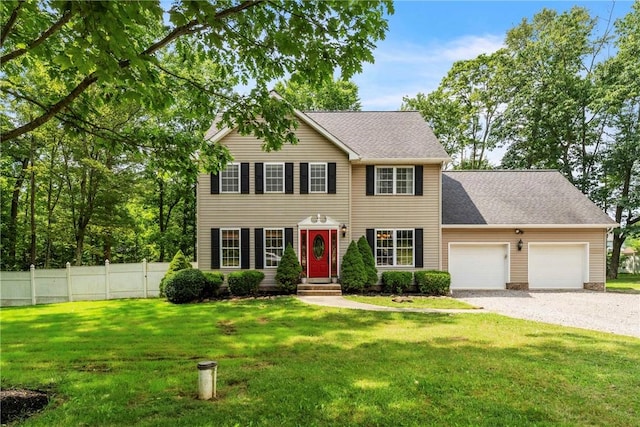 114 Franklin Oaks Dr, Franklin Twp, PA 16001 - colonial-style house featuring a garage, driveway, and a shingled roof