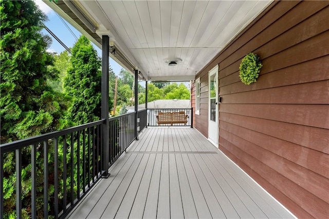 90 S Thompson Ln, North Huntingdon, PA 15642 - view of wooden porch