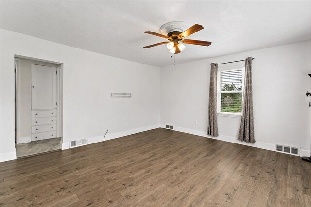 90 S Thompson Ln, North Huntingdon, PA 15642 - unfurnished room with a ceiling fan and wood finished floors