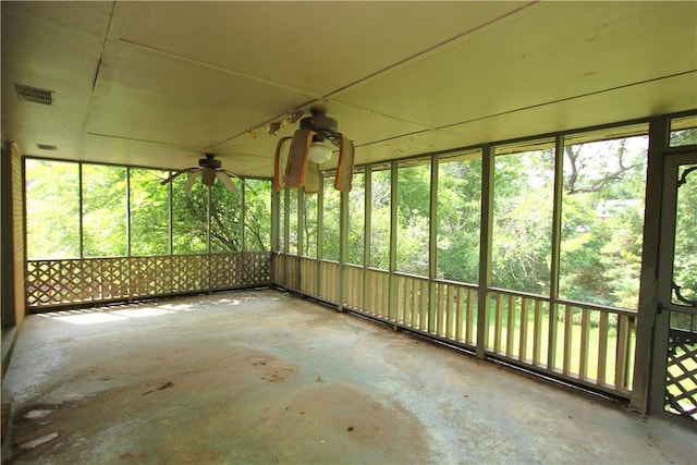138 Demmel Dr, Peters Twp, PA 15317 - unfurnished sunroom with ceiling fan