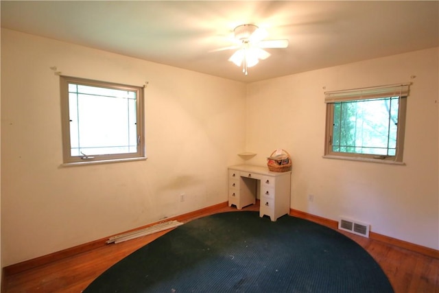 138 Demmel Dr, Peters Twp, PA 15317 - spare room with wood finished floors and ceiling fan