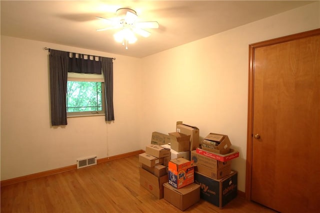 138 Demmel Dr, Peters Twp, PA 15317 - misc room featuring ceiling fan and light wood-style floors