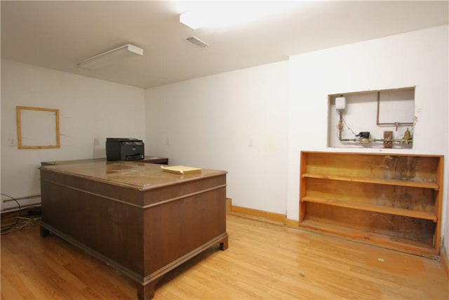 138 Demmel Dr, Peters Twp, PA 15317 - home office with light wood-style floors and baseboard heating