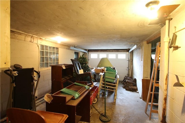 138 Demmel Dr, Peters Twp, PA 15317 - miscellaneous room with unfinished concrete flooring and concrete block wall