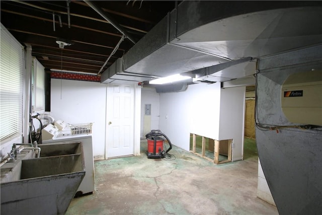 138 Demmel Dr, Peters Twp, PA 15317 - basement with independent washer and dryer and a sink