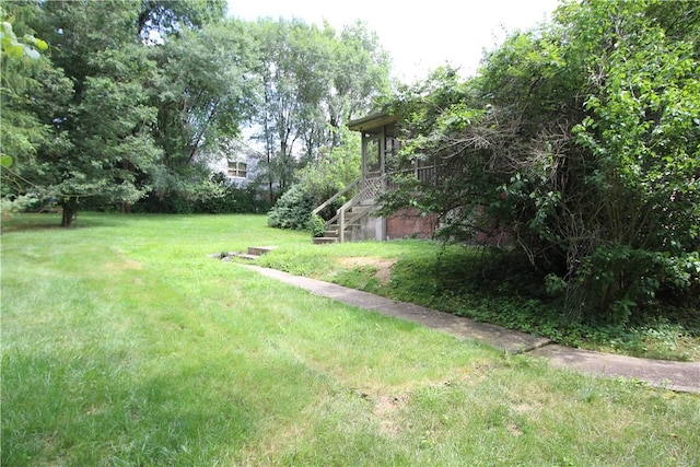 138 Demmel Dr, Peters Twp, PA 15317 - view of green lawn with stairway