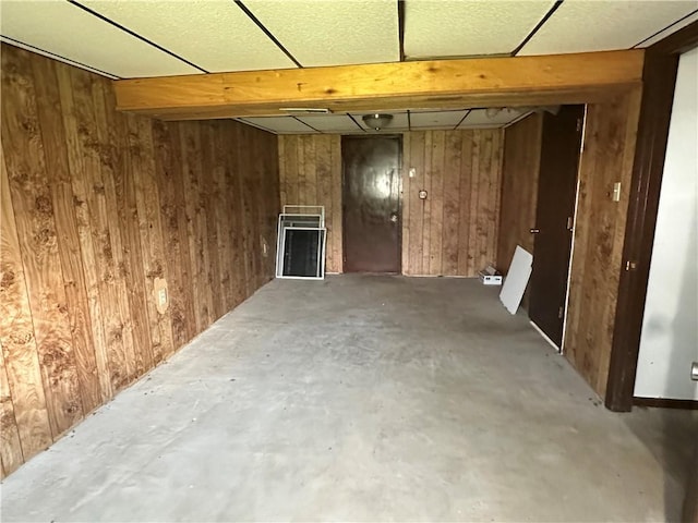 201 N 10th St, Connellsville, PA 15425 - finished below grade area featuring wooden walls