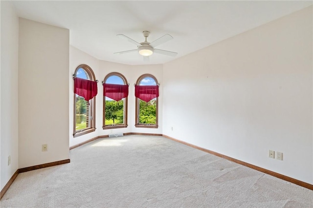 4 Hawthorne Ln, Penn Twp, PA 15642 - carpeted spare room with baseboards and ceiling fan
