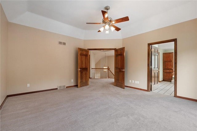 4 Hawthorne Ln, Penn Twp, PA 15642 - empty room with ceiling fan and light colored carpet