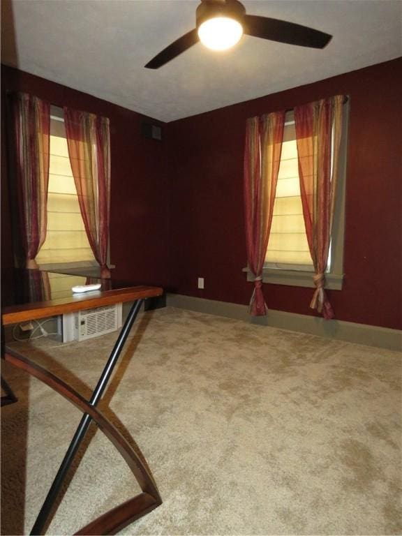 103 Cedar St, Masontown, PA 15461 - empty room featuring a ceiling fan and carpet