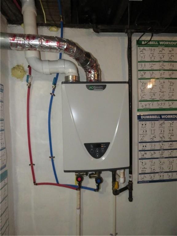 103 Cedar St, Masontown, PA 15461 - utility room featuring water heater