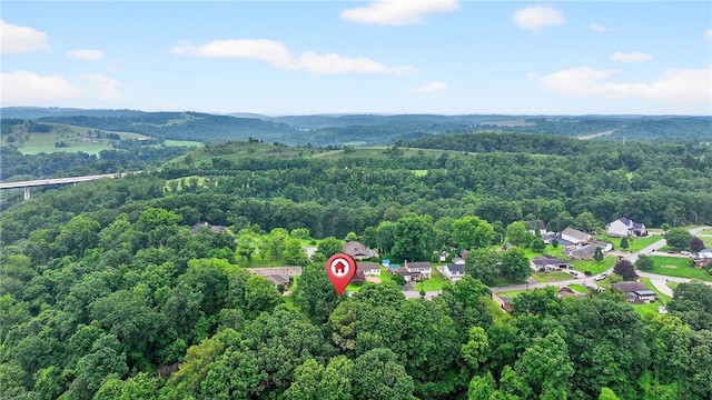215 Diane Dr, Carroll Twp, PA 15063 - aerial view of a heavily wooded area