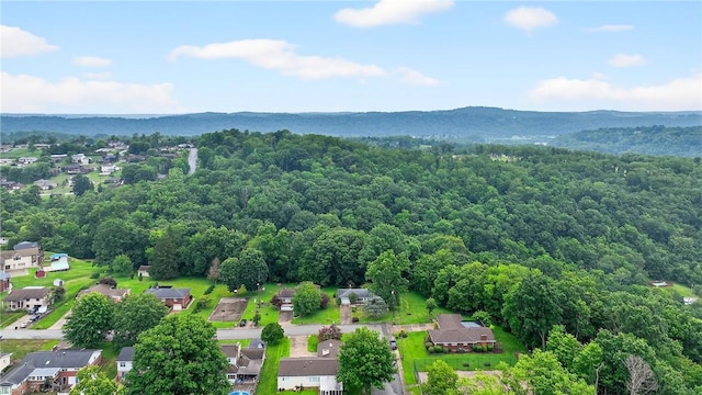 215 Diane Dr, Carroll Twp, PA 15063 - aerial perspective of suburban area featuring a heavily wooded area and mountains