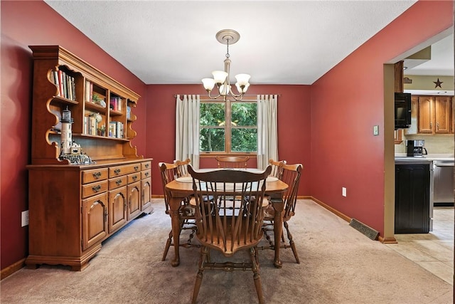 103 Sanger Rd, North Sewickley Twp, PA 15010 - dining space with a chandelier and light carpet