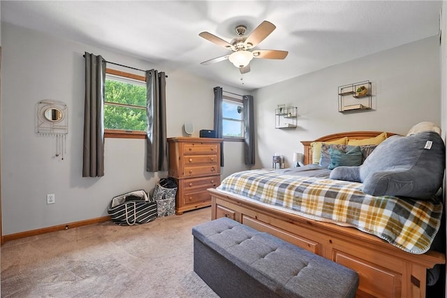 103 Sanger Rd, North Sewickley Twp, PA 15010 - bedroom with light carpet and a ceiling fan