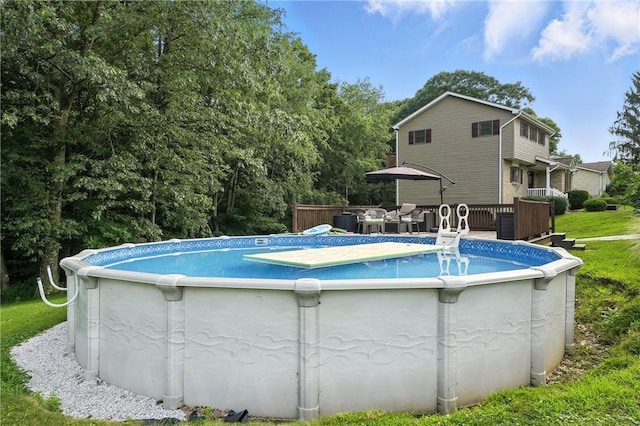 103 Sanger Rd, North Sewickley Twp, PA 15010 - outdoor pool with a wooden deck