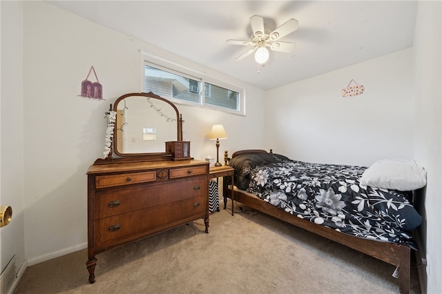 4075 Greensburg Pike, Wilkins Twp, PA 15221 - bedroom with light carpet and a ceiling fan