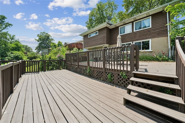 4075 Greensburg Pike, Wilkins Twp, PA 15221 - view of wooden terrace