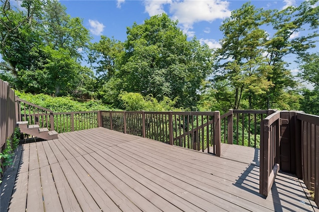 4075 Greensburg Pike, Wilkins Twp, PA 15221 - deck with view of wooded area