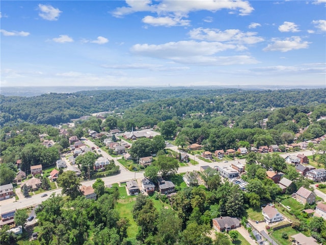 4075 Greensburg Pike, Wilkins Twp, PA 15221 - aerial perspective of suburban area featuring a heavily wooded area