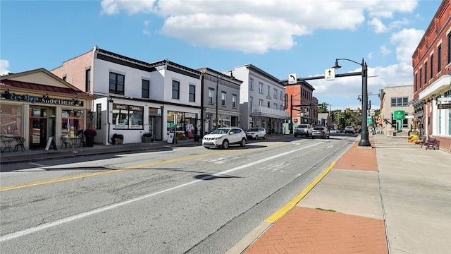 211 Truth Cir, Jackson Twp, PA 16037 - view of asphalt street with sidewalks, curbs, and street lights