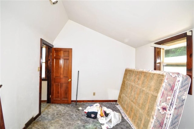 517 S 3rd Ave, Elizabeth Twp/Boro, PA 15037 - carpeted bedroom featuring lofted ceiling and baseboards