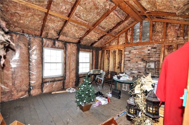 517 S 3rd Ave, Elizabeth Twp/Boro, PA 15037 - miscellaneous room featuring vaulted ceiling and wood-type flooring