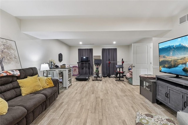 196 Weathervane Dr, Slippery Rock Twp, PA 16057 - living room with light wood-style flooring and recessed lighting