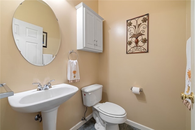 113 Great Rock Dr, Bethel Park, PA 15102 - half bath featuring baseboards and tile patterned flooring