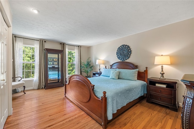 113 Great Rock Dr, Bethel Park, PA 15102 - bedroom featuring light wood-style floors and a textured ceiling
