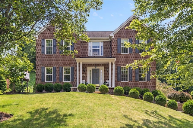 113 Great Rock Dr, Bethel Park, PA 15102 - view of front of house with a front yard and brick siding