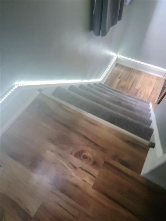 413 River Ave, Aliquippa, PA 15001 - staircase with wood finished floors