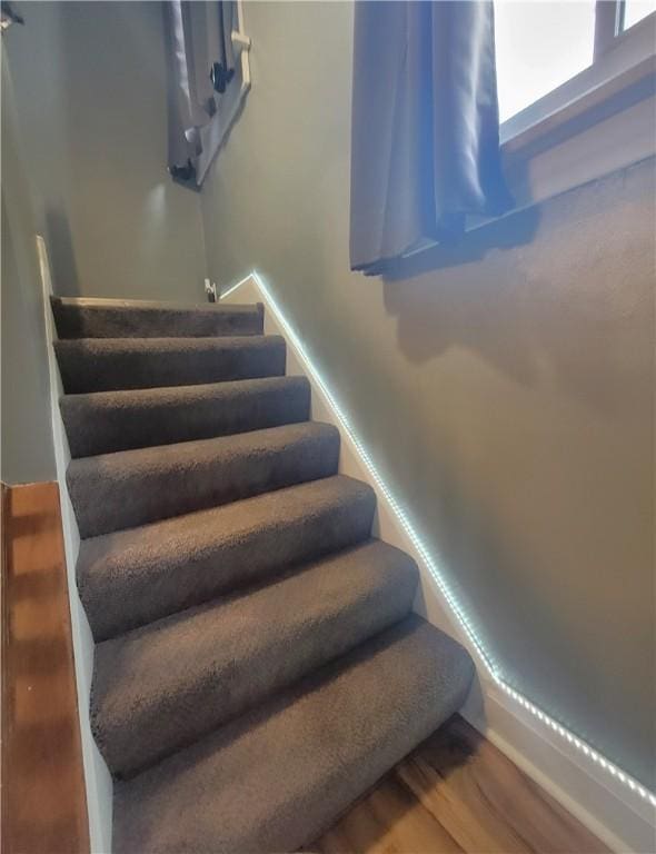 413 River Ave, Aliquippa, PA 15001 - stairway with wood finished floors