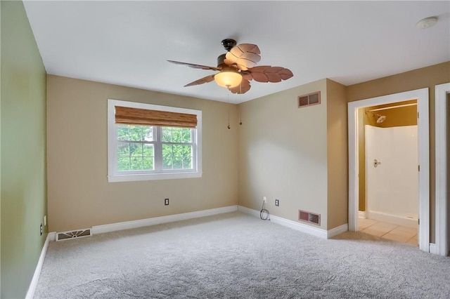 184 Wynne St, Shaler, PA 15209 - empty room with carpet and a ceiling fan