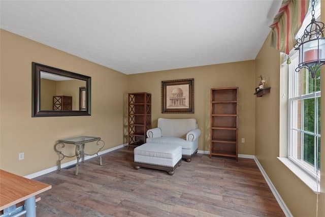 53 Peters Rd, Hempfield Twp, PA 15601 - sitting room featuring wood finished floors and baseboards